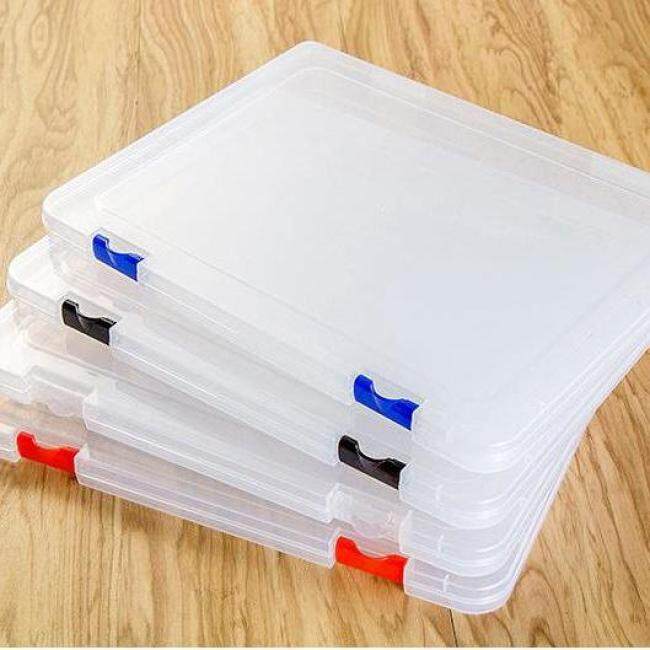  Transparent PP Plastic File Box